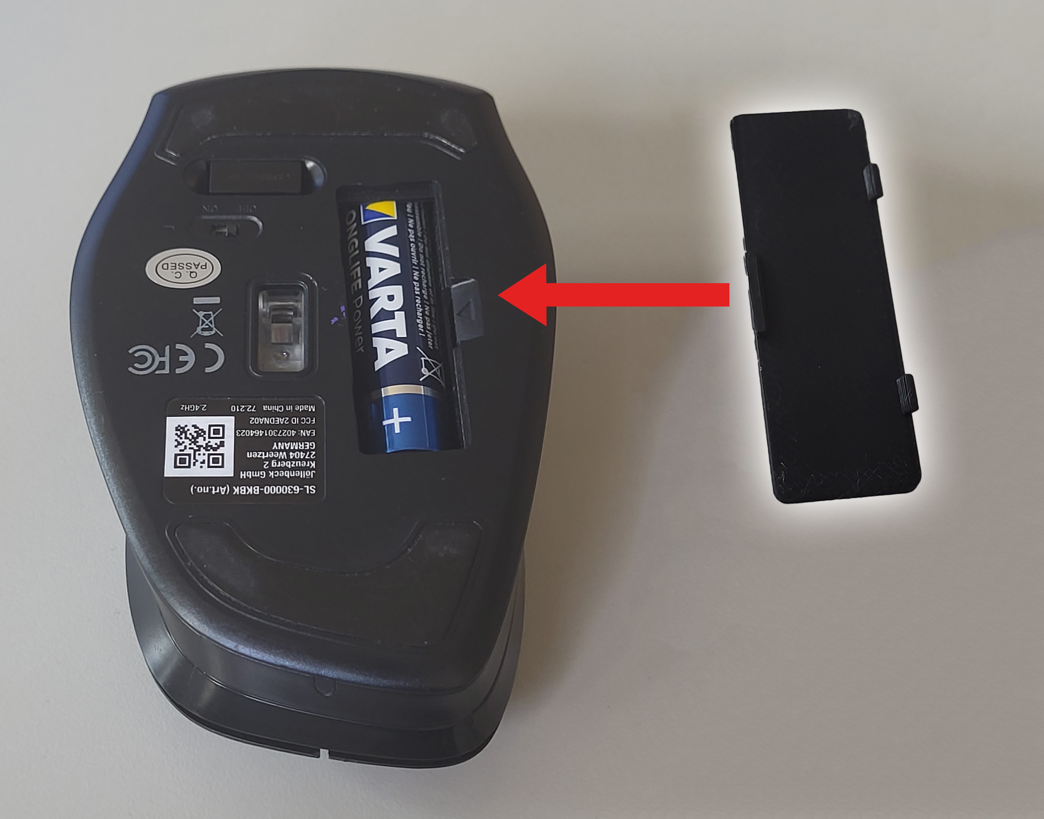 Wireless Mouse Battery Cover (speedlink SL-630000)