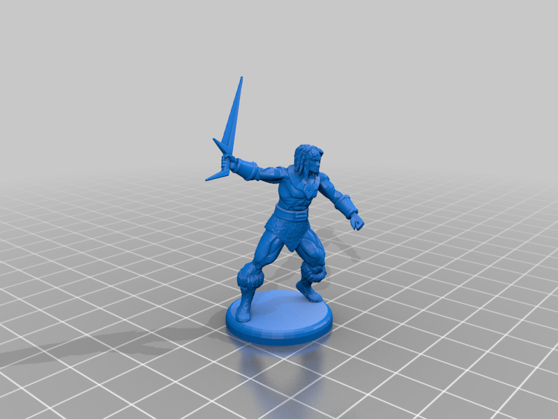 Blackstar - John Blackstar - Miniature - Barbarian