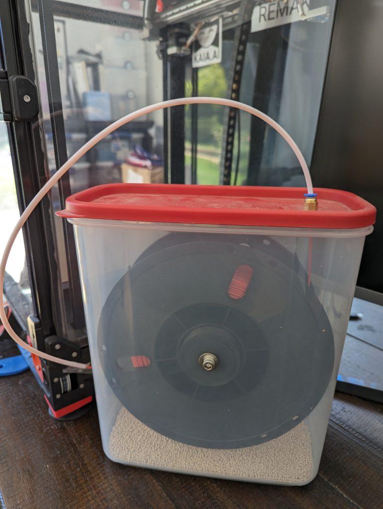 Airtight filament spool container for Prusa MK2.5/3/S, Voron 2.4