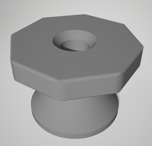 Shelf systems sibylle and babette fastening part - octagonal