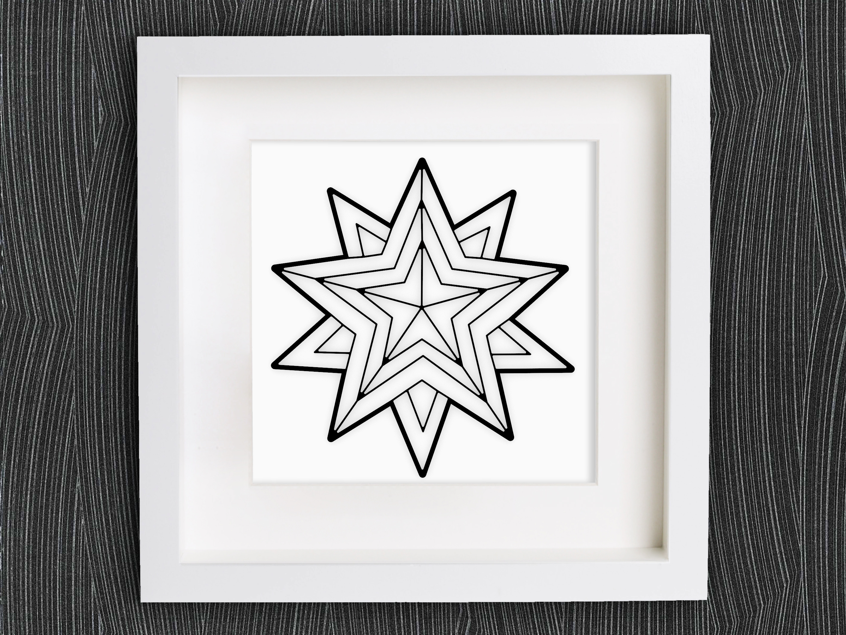Customizable Origami Christmas Star No. 2