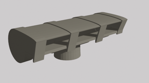 Modular AC Exhaust for (Velux) roof window
