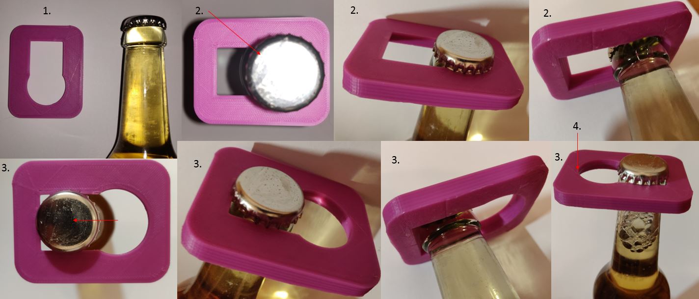 Beer bottle plop opener