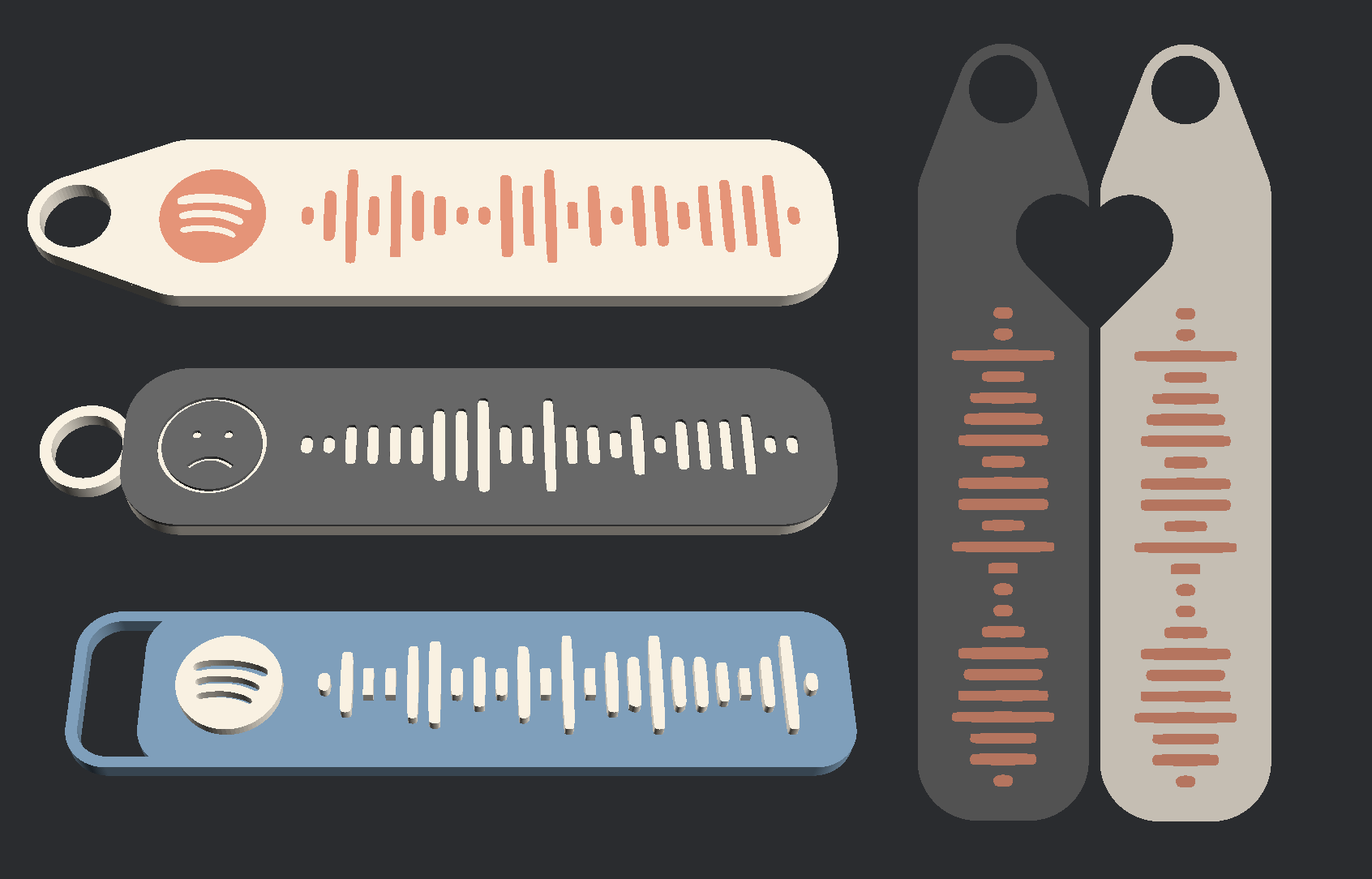 Customizable Spotify Code Keyring or Tag