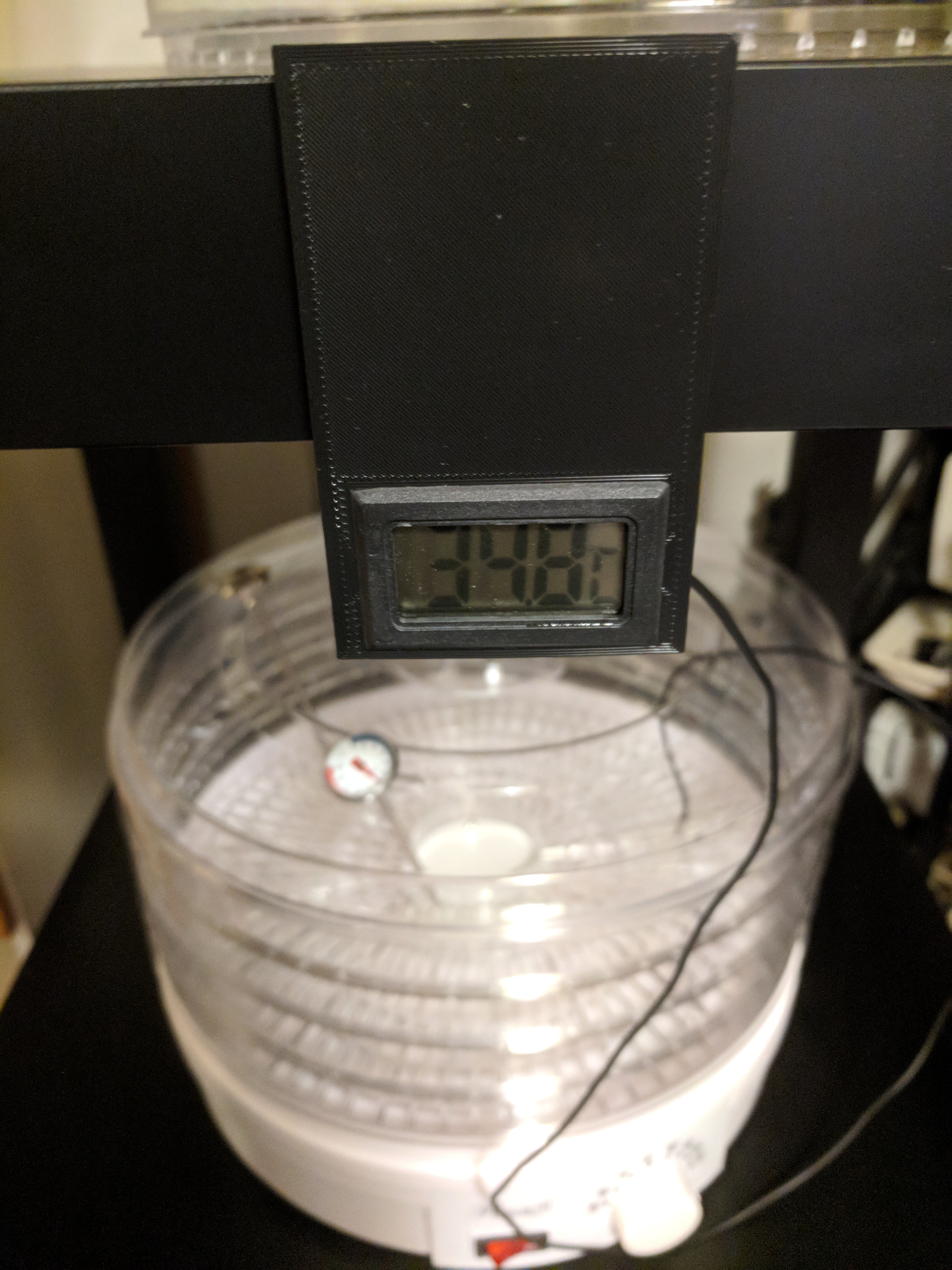 Lack Table thermometer display holder