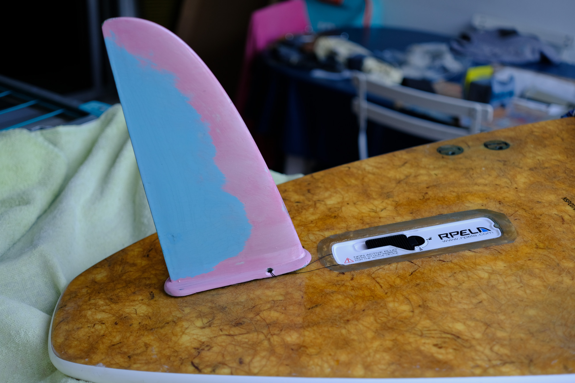 FCS Surfboard fin with NACA foil shape