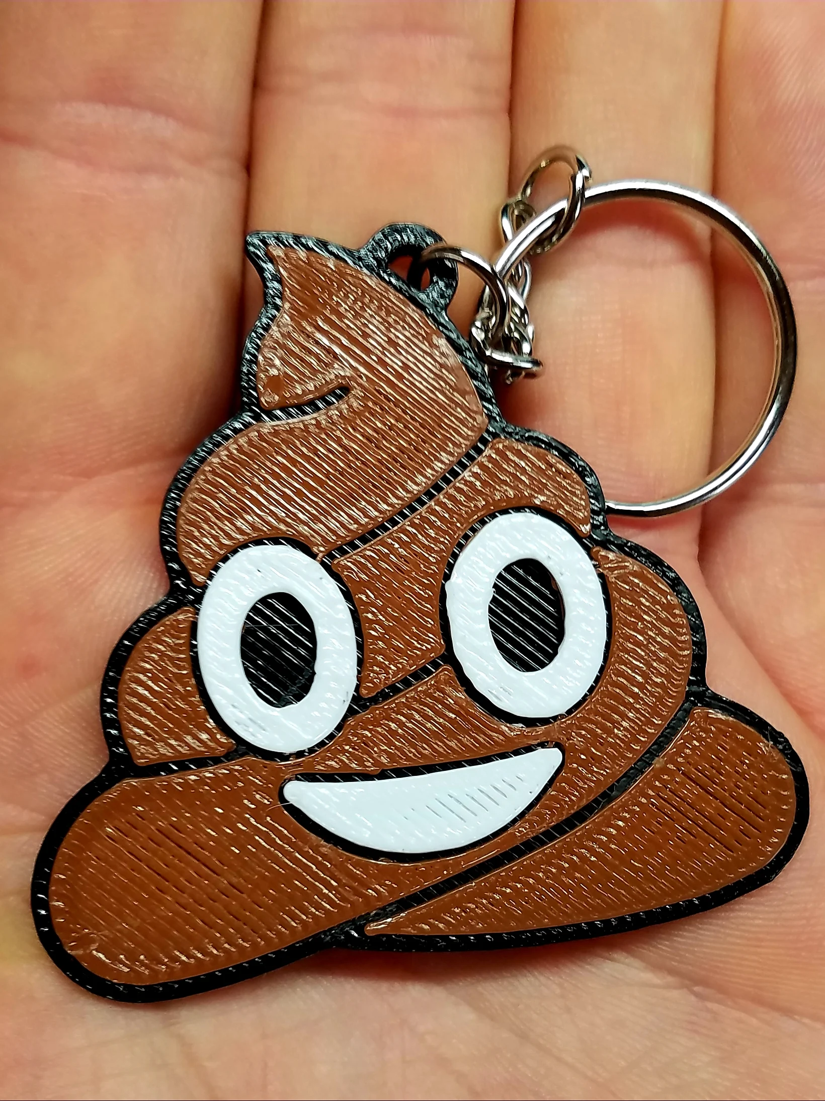 Poop Emoji Keychain