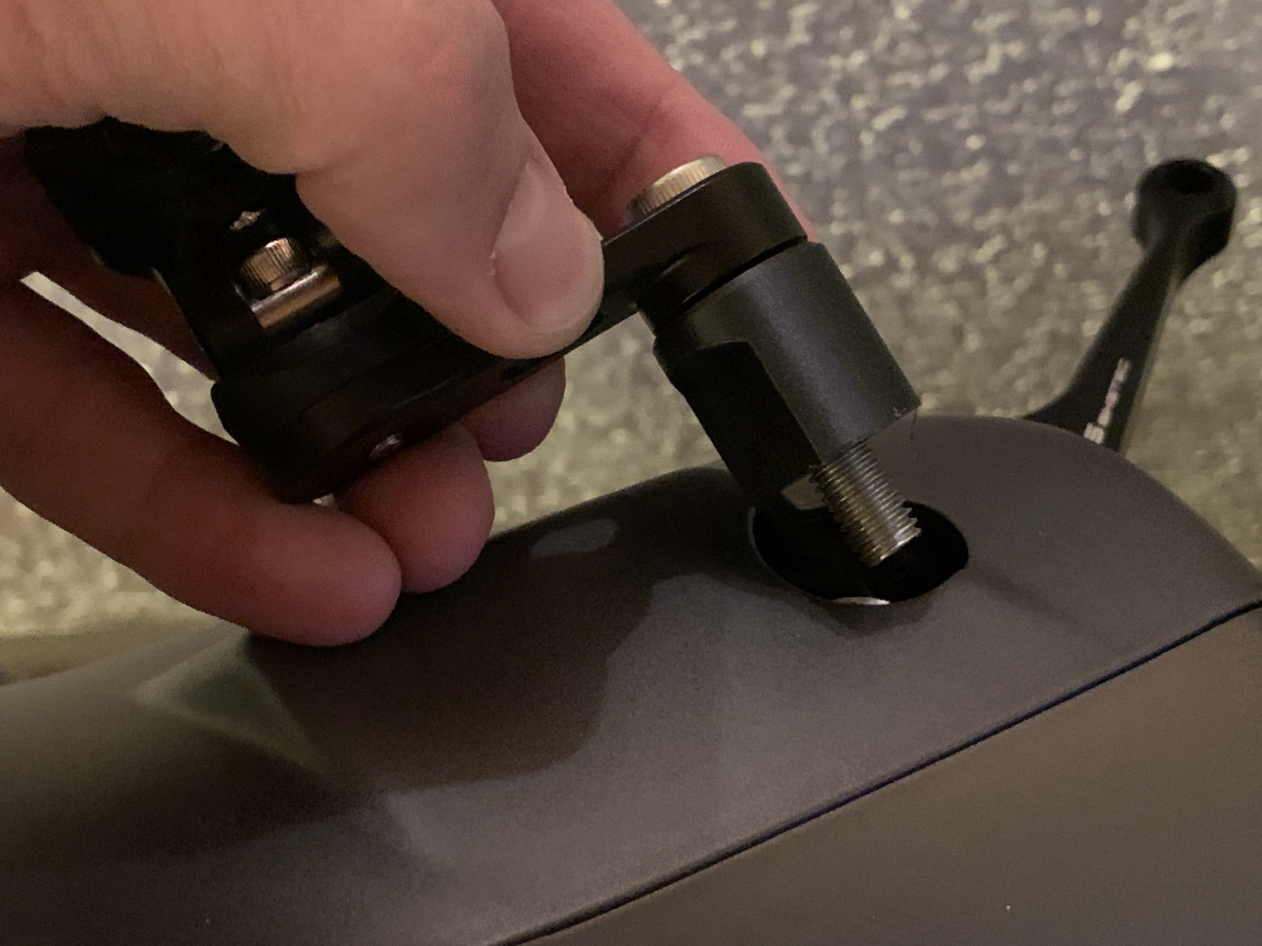 Vespa GTS300 HPE SP Connect Bar Clamp Mount Pro Adapter