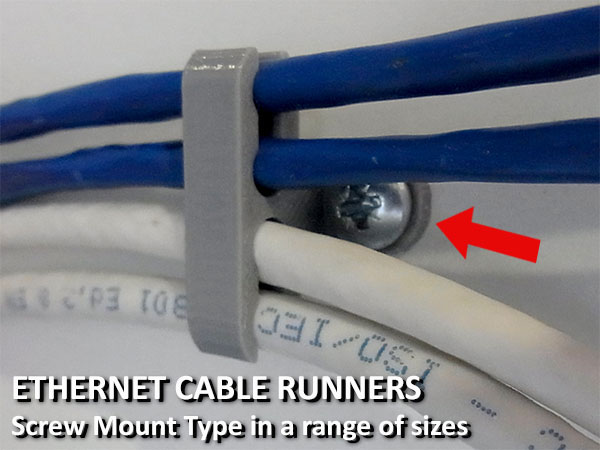 Ethernet Cable Runners - Screw Mount Type