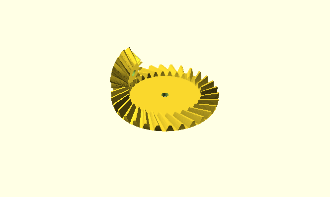 Parametrisches Kegelrad-Paar / Parametric Pair of Bevel Gears