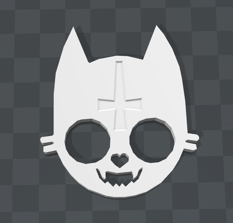 Evil cat knuckle duster keychain | self defense