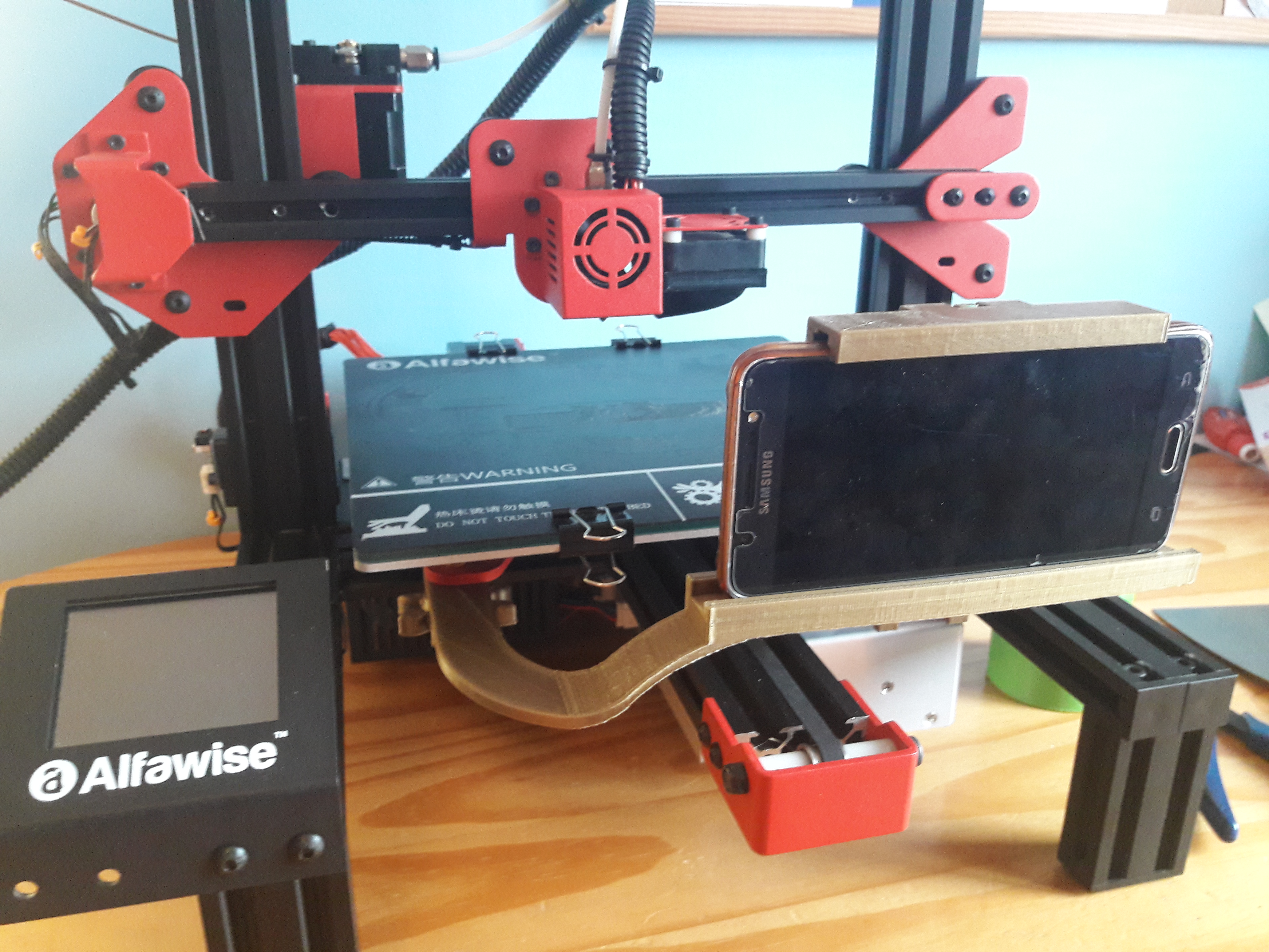 phone mount for time lapse alfawise U30/Ender3