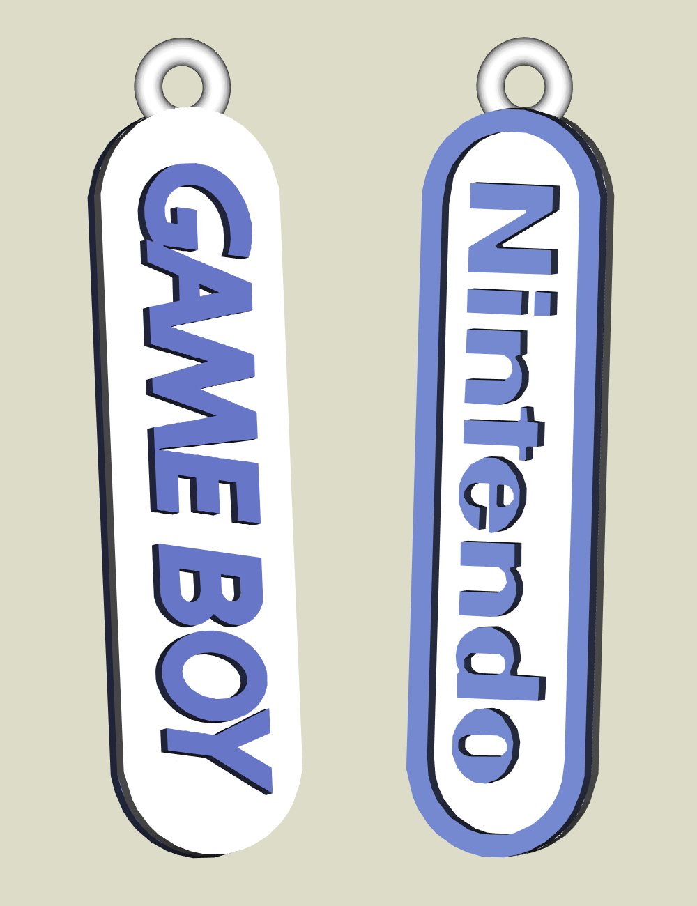 Nintendo Game Boy earring, key chain, dogtag, jewlery