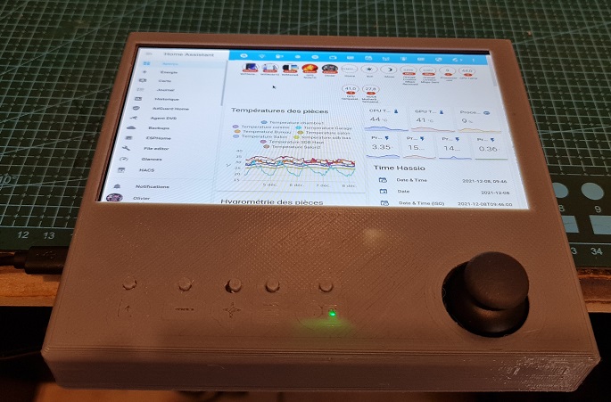 Home Assistant Kiosk mode Rpi02w + IPS 7" and joystick to control HA