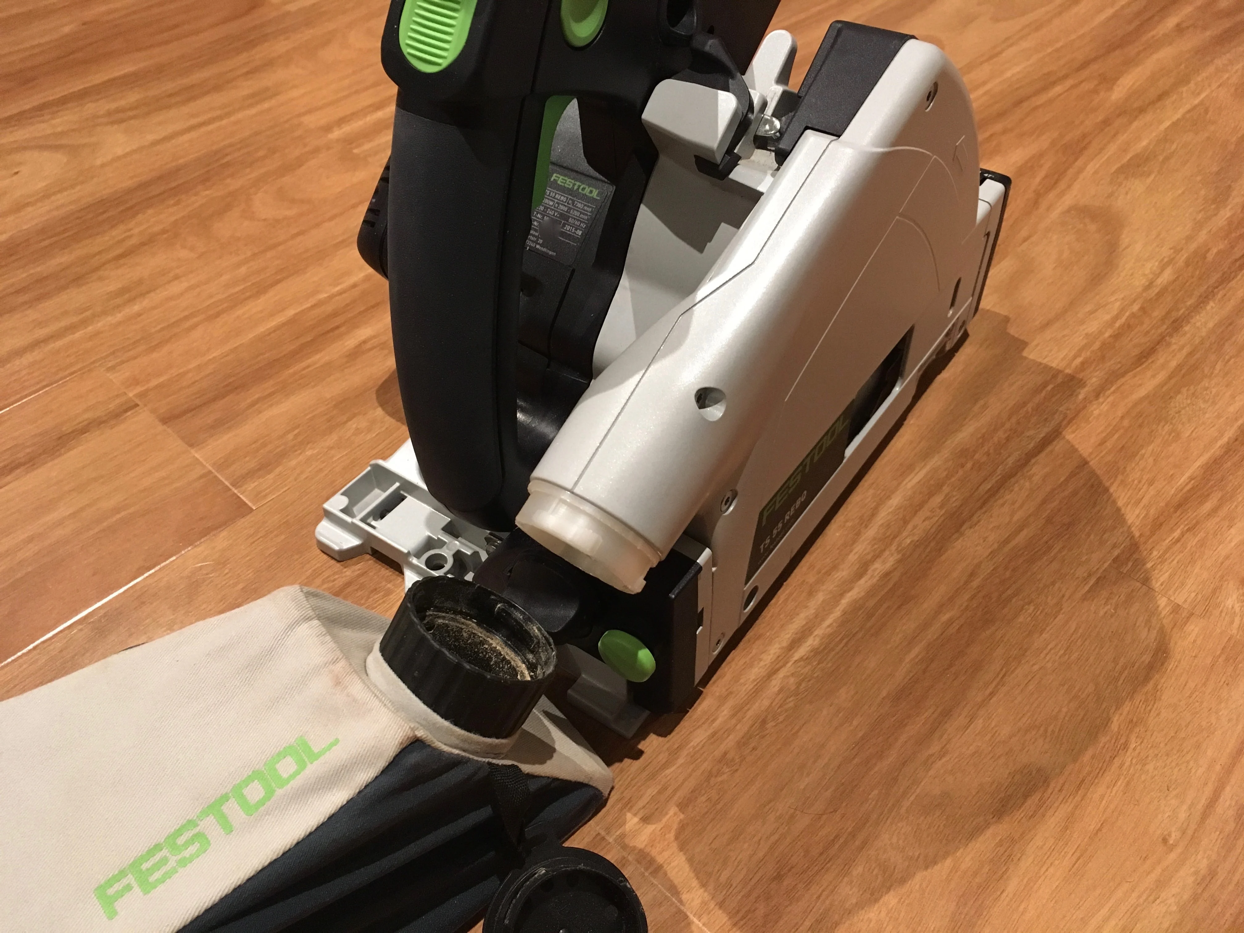 Festool TS-55 to SB-TSC dust bag adaptor