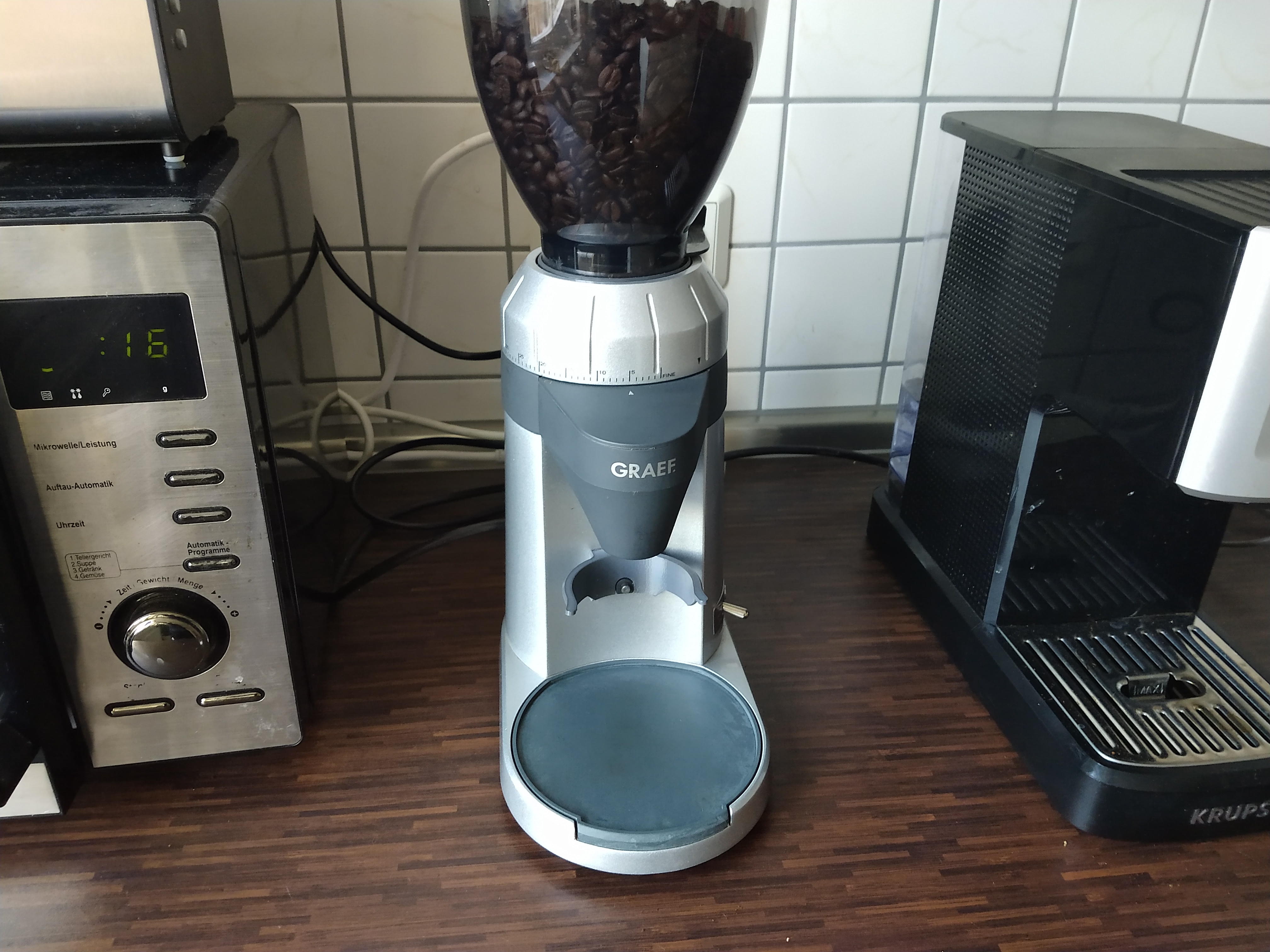Graef CM 800 Grinder Portafilter Mount and Adapter