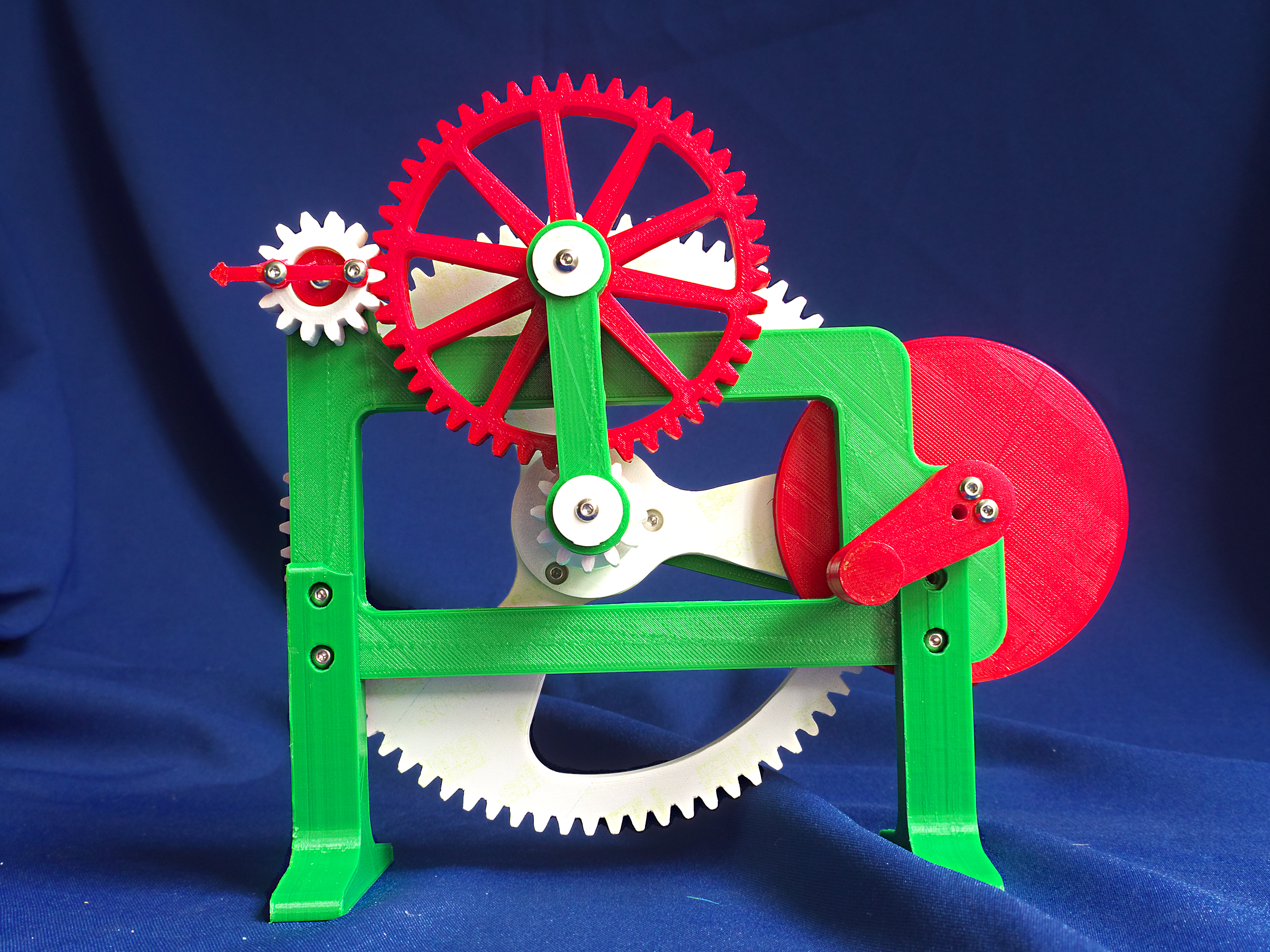 Conversion of continuous rotary motion to reciprocating rotary motion via a Pendulum gear