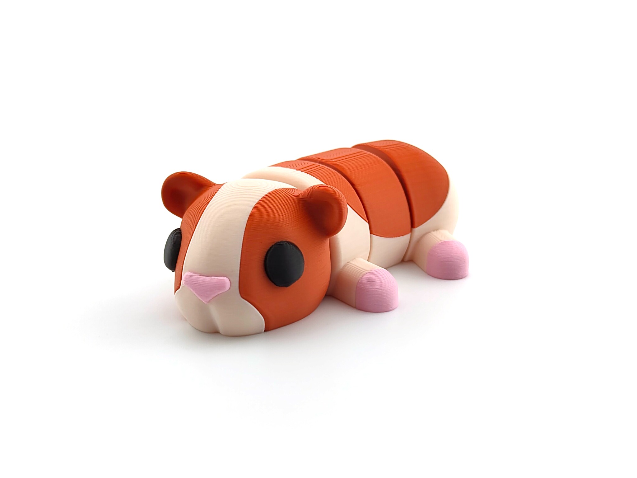 Guinea Pig - Articulated 3D Model Version 2 (Single Color)
