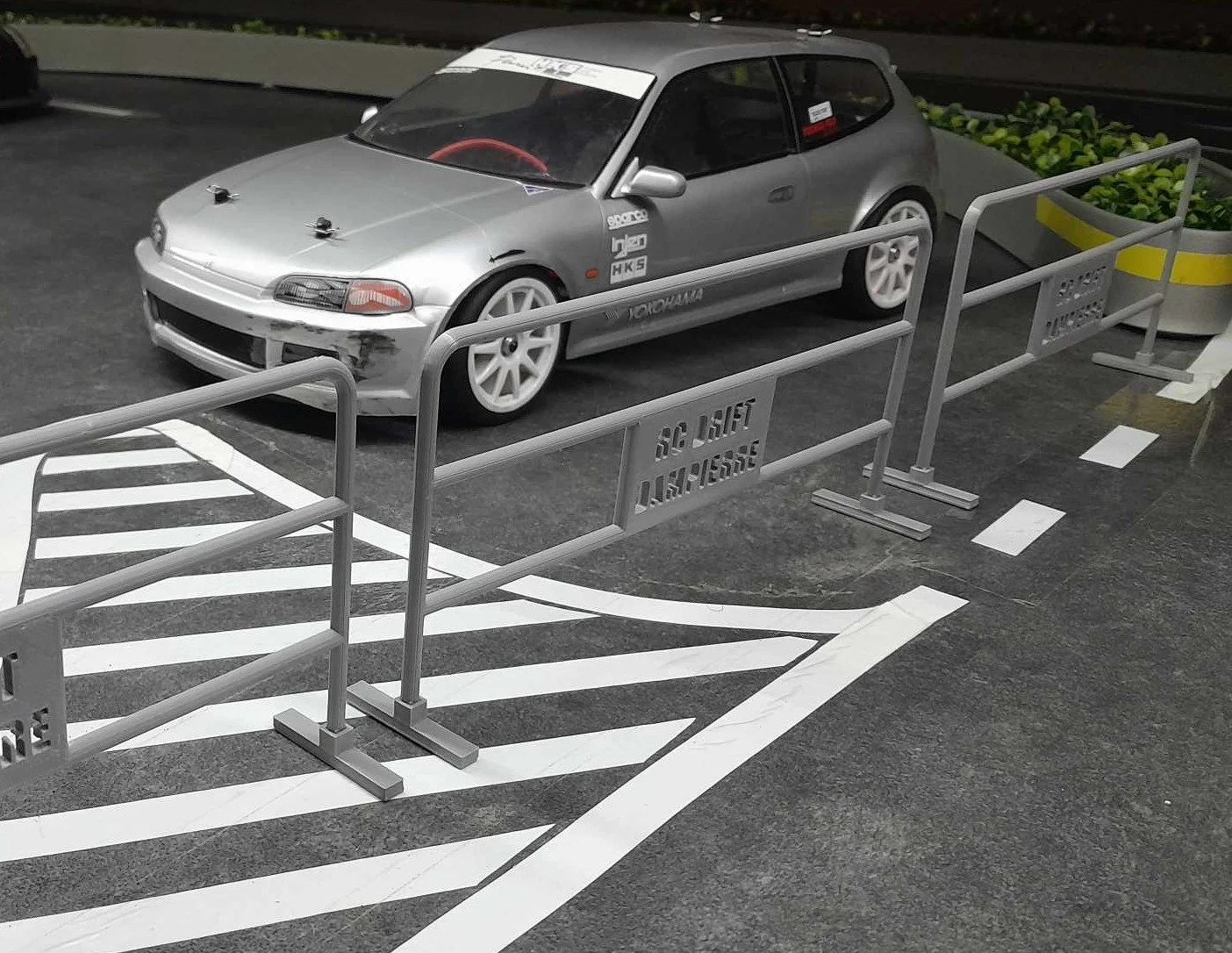 Construction site barrier without logo (Scale 1:10)