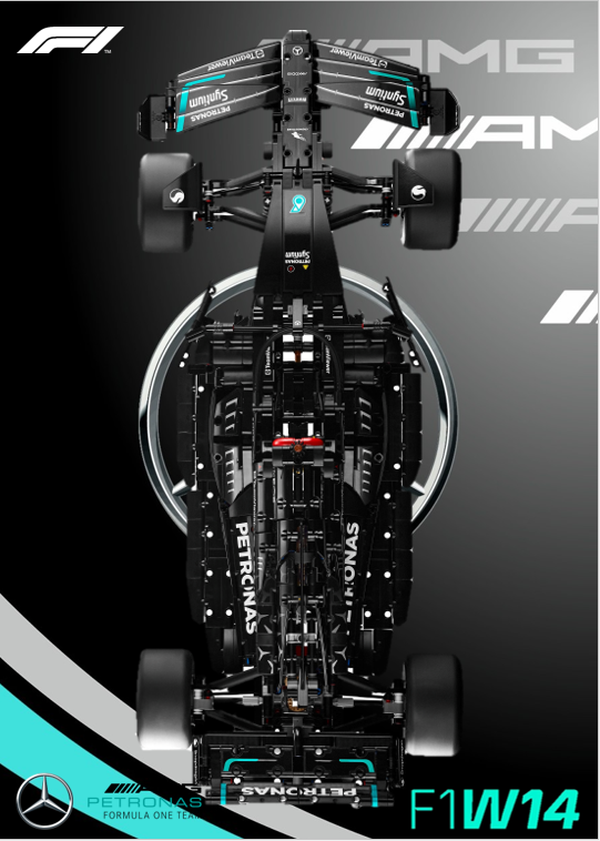 Lego 42171 Mercedes W14 Wall Mount