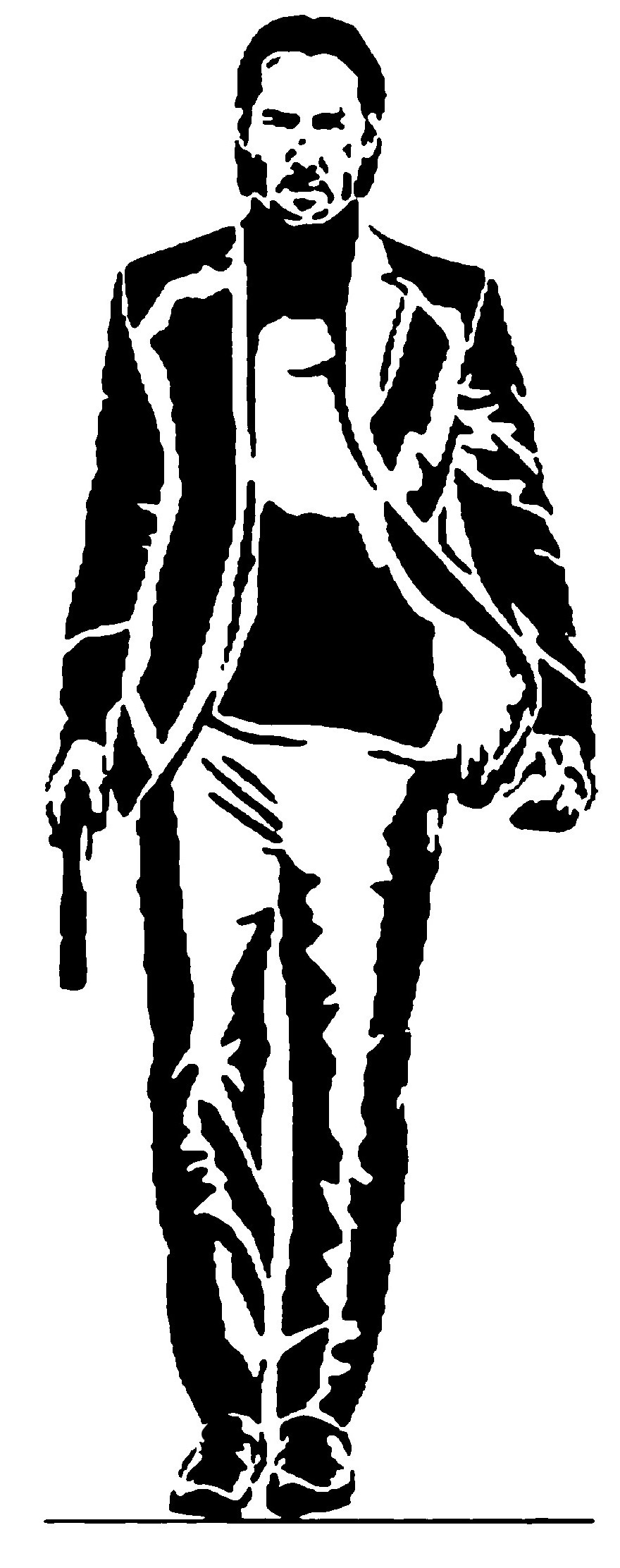 John Wick stencil 3