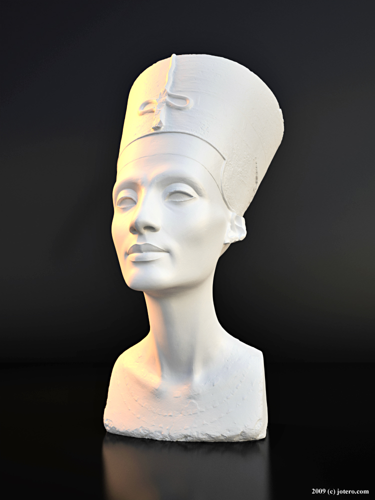 Nefertiti - Real 3D SCAN (By Nora Al-Badri and Jan Nikolai Nelles)