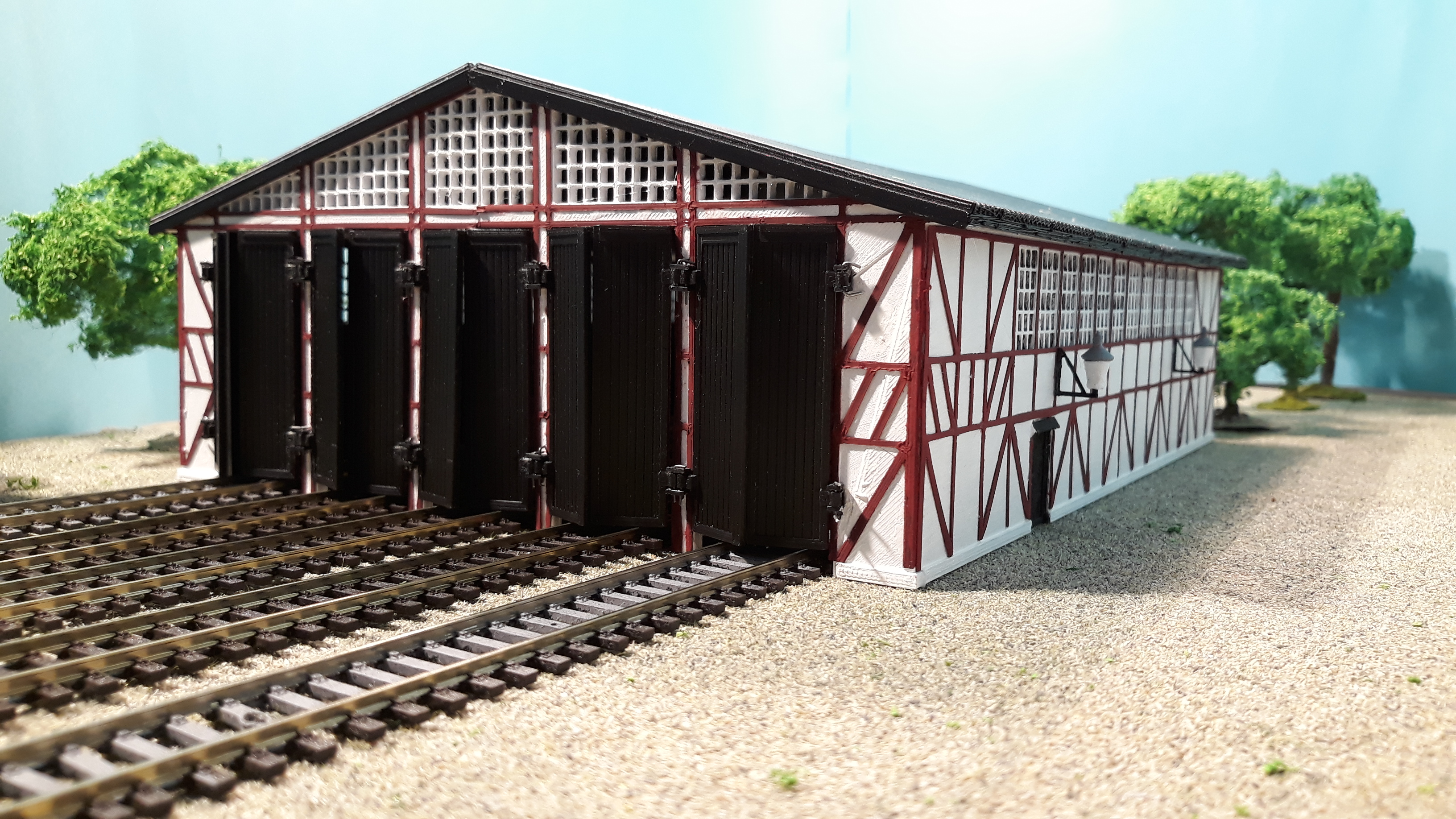 Tram depot in H0 / HO