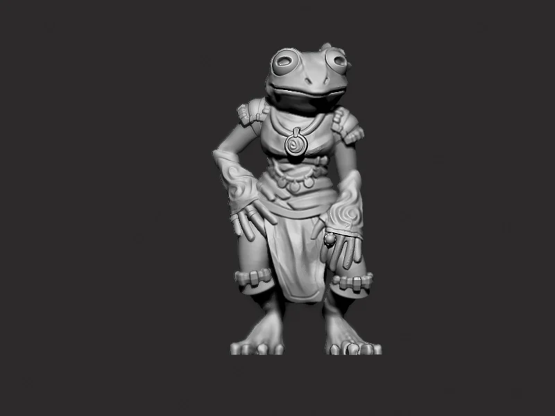 Female Grung - D&D Tabletop Miniature