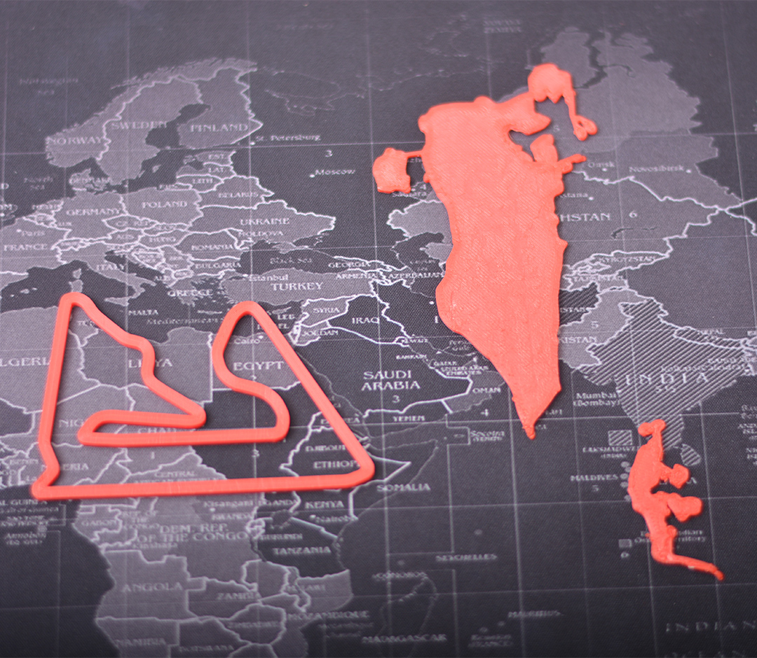 Bahrain Map and Bahrain International Circuit