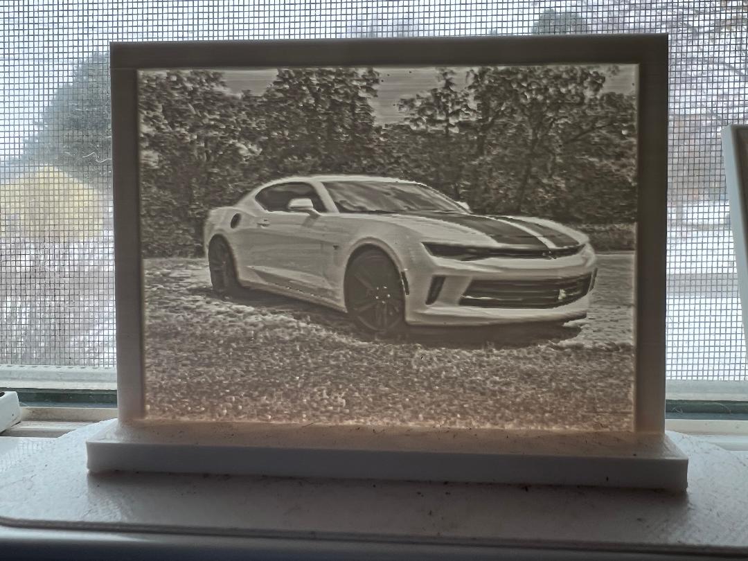 2018 Camaro RS Lithophane