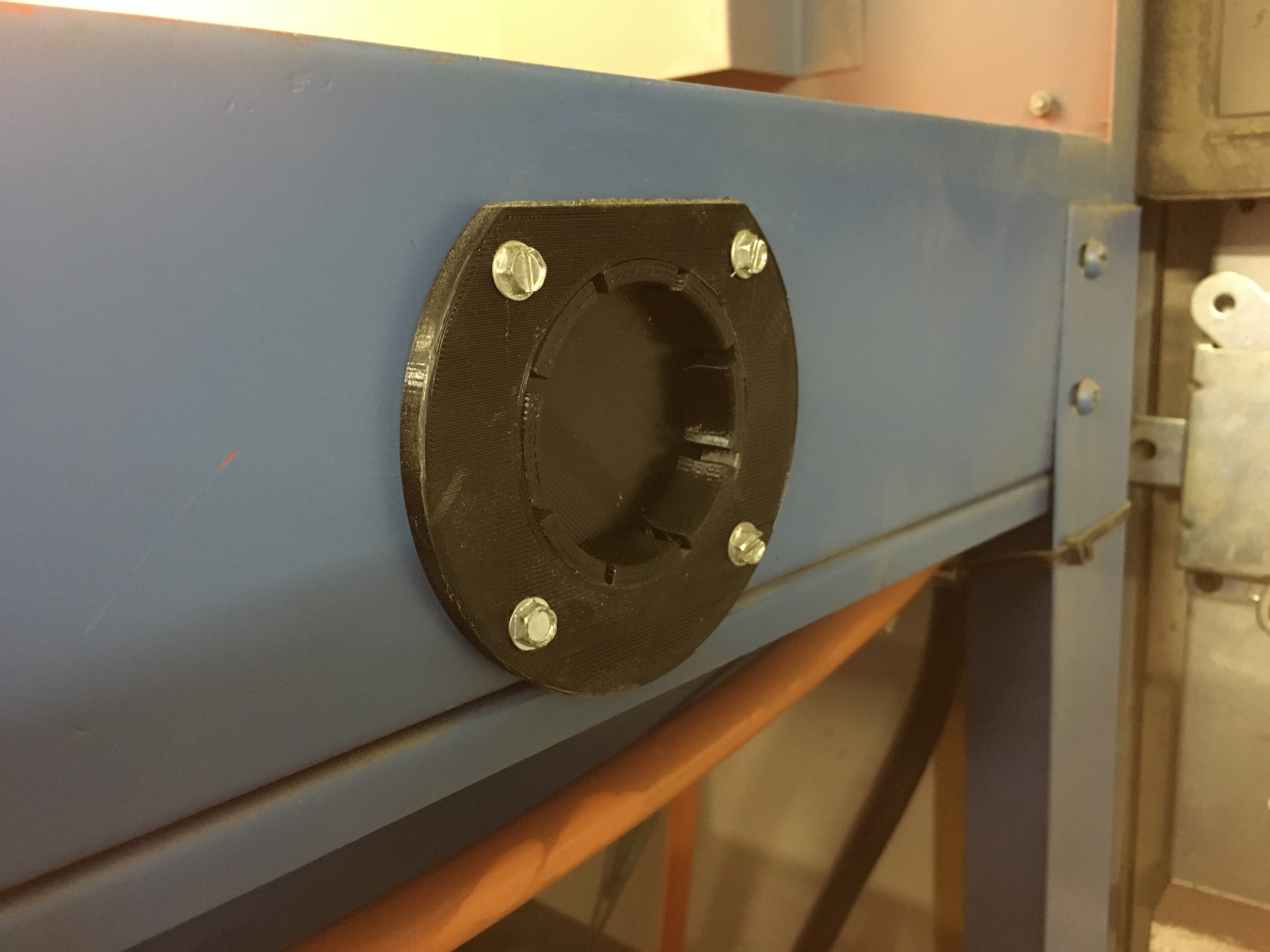 Sand Blaster Through Hole Modification