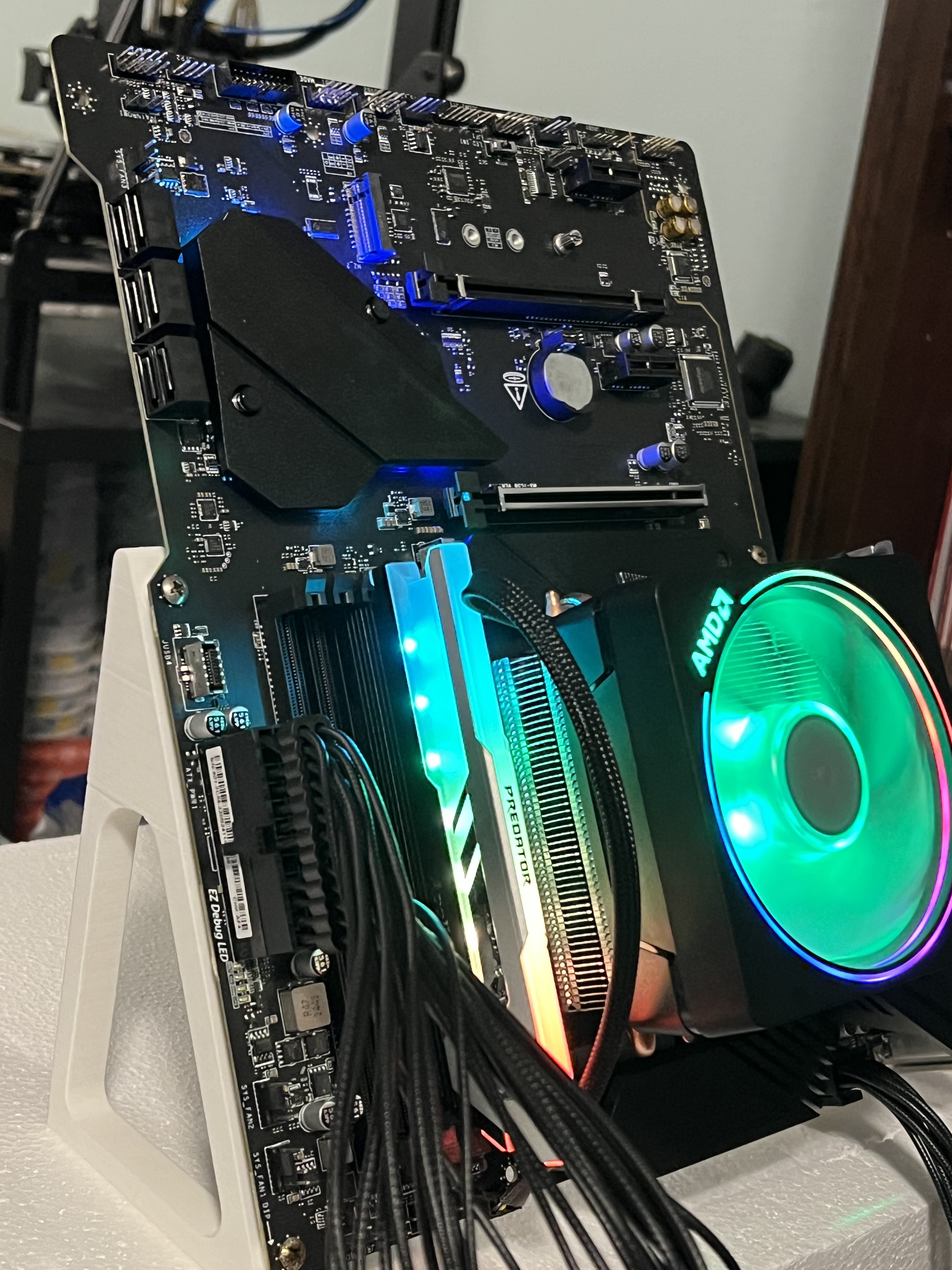Motherboard Stand or Mount for CPU crypto mining
