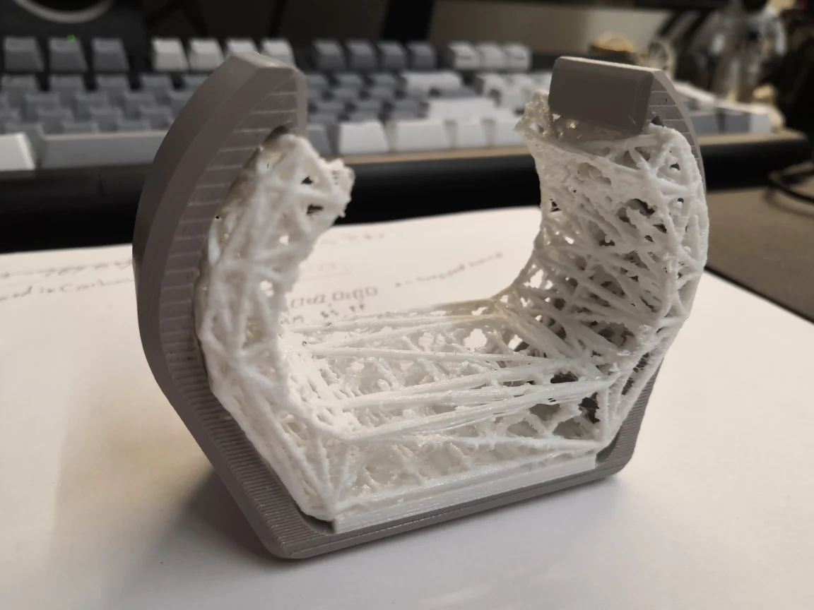 2-Part Wrist support for mouse use