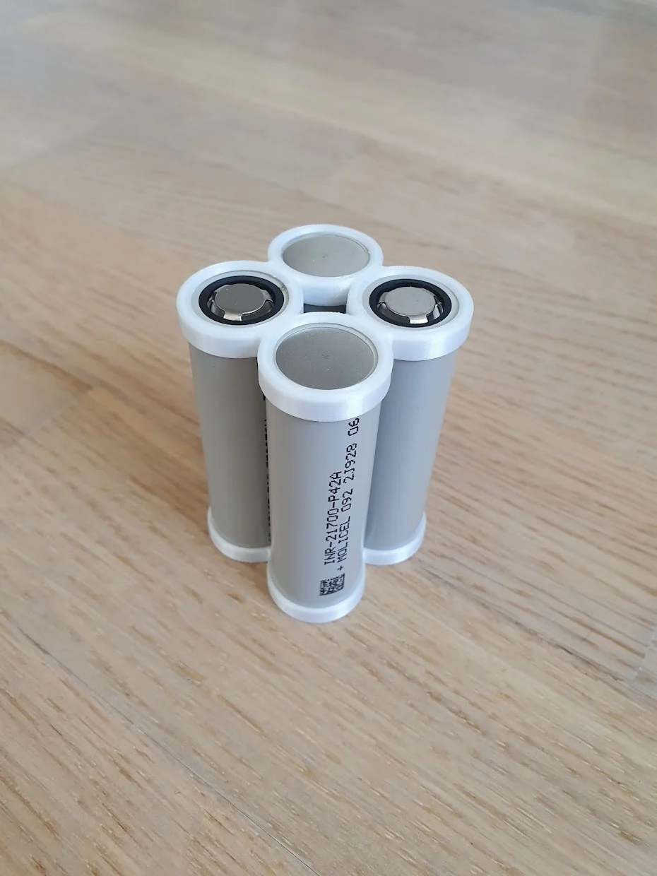 superlight 21700 Li-Ion 4s1p / 4s2p spacer for FPV long-range