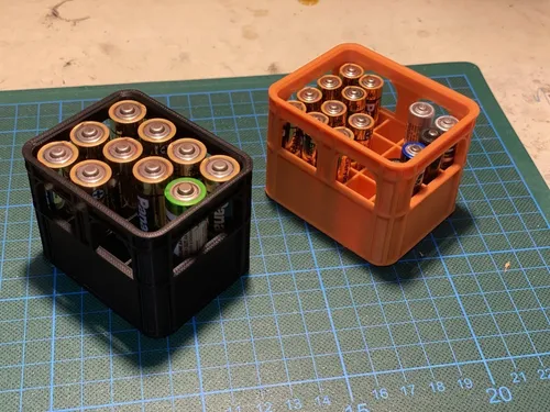 Beer Crate battery holder AA/AAA/9V/18650 Stackable