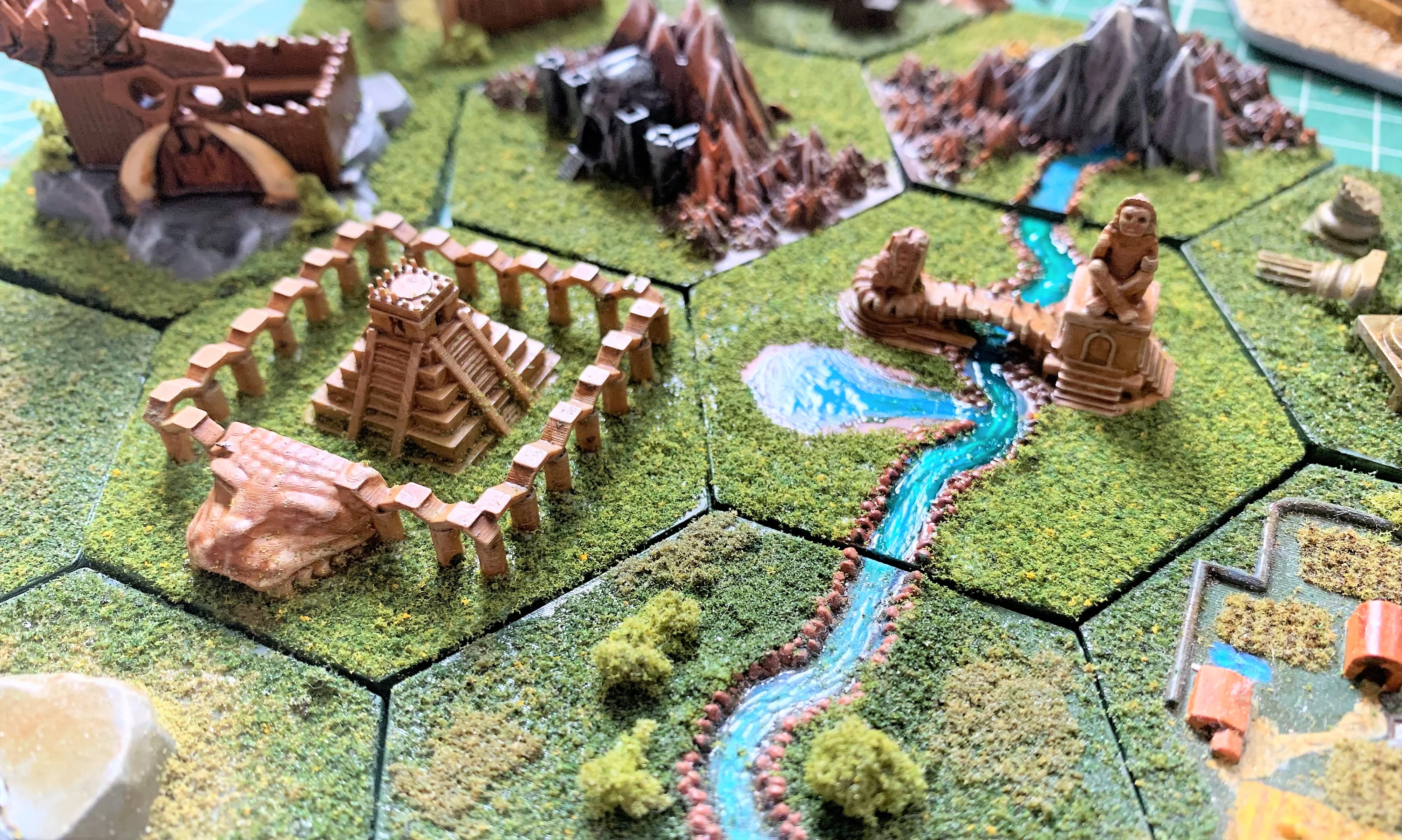 Wargaming Hex Tiles / Mighty Empires - Aztec / Lizardman