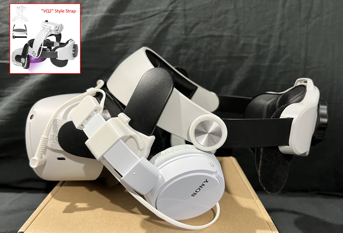 MDR-ZX110 Headphone Mount for Quest 2 Halo Head Strap