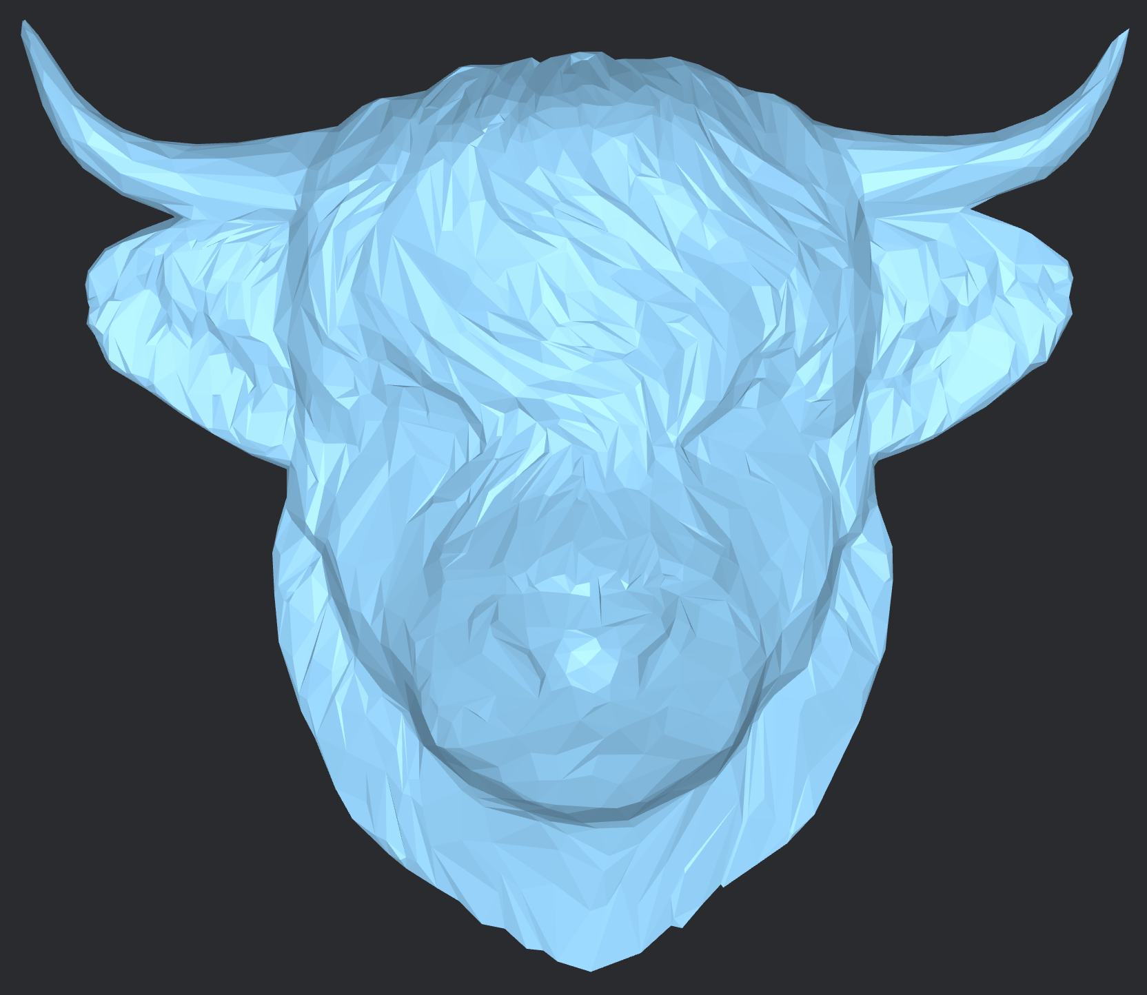 Bas Relief of a Highland Cow