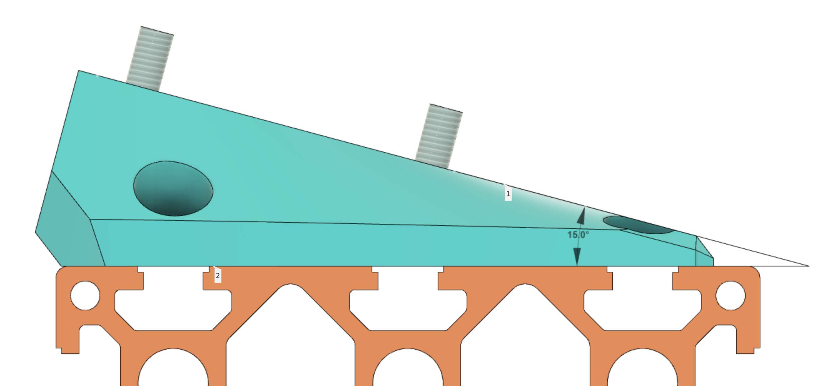 CSL DD Mount for 40x120 aluminum profile