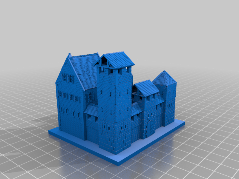 Two Castle Paperweights in 1:288 Scale