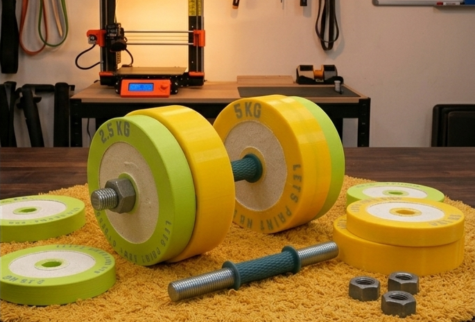 Home GYM - Dumbbells (2.5kg, 5kg, 10kg)