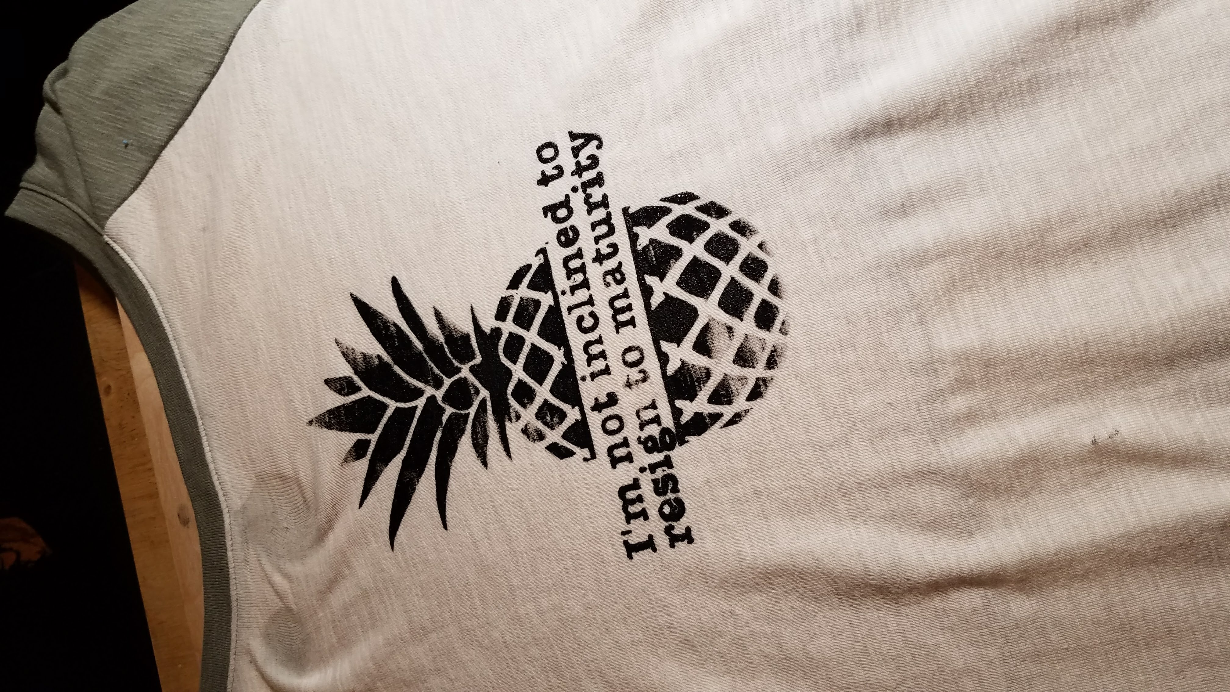 Screen Print Stencil: Psych Pineapple Design