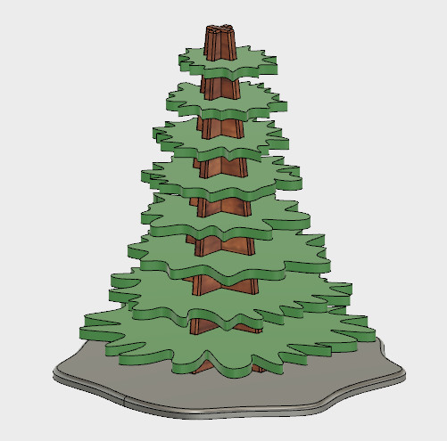 Sapin de Noel à monter