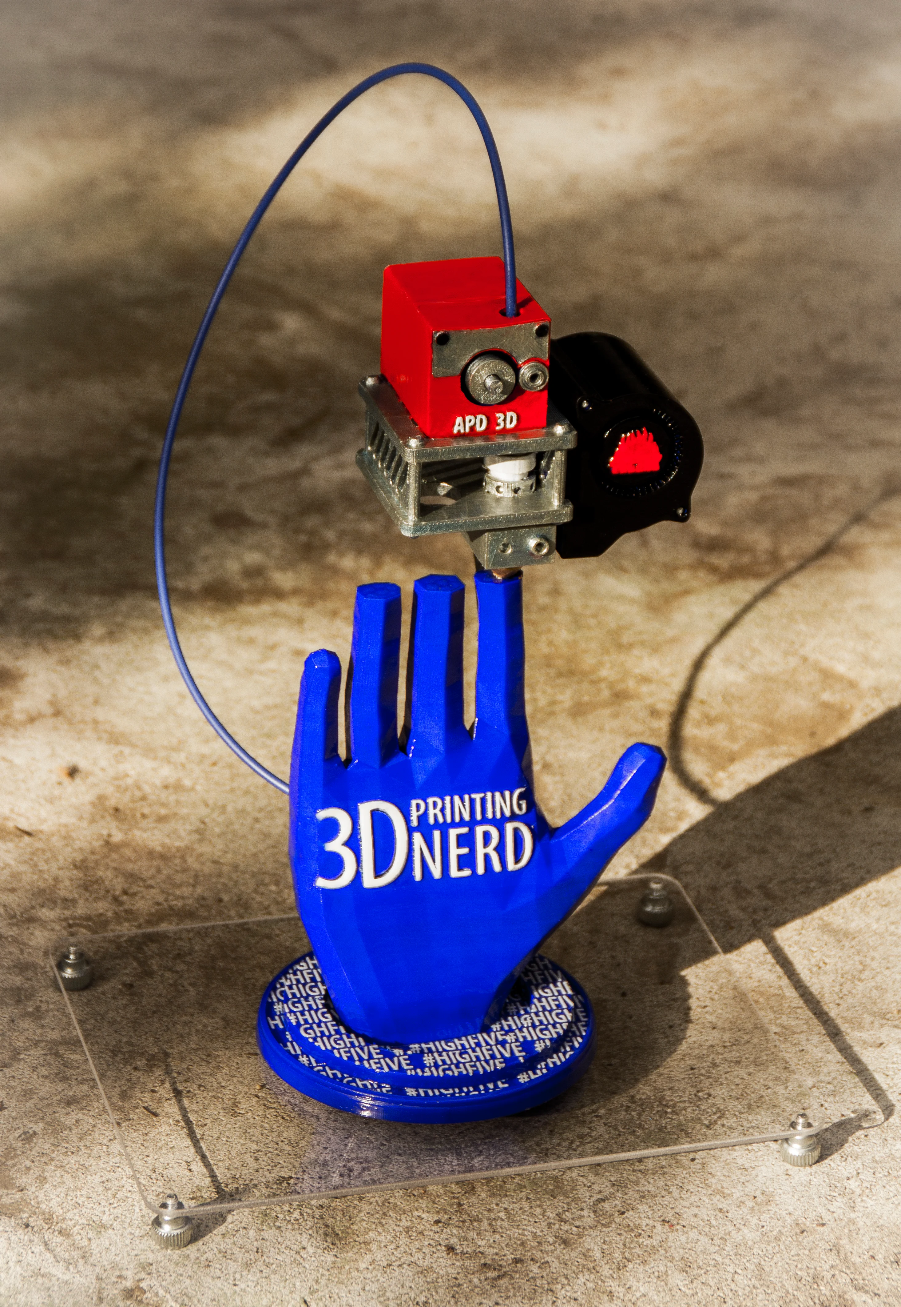 3D Printing Nerd High Five Logo