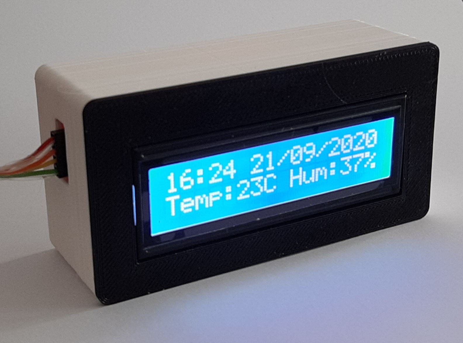 LCD display snap fit case 16x2