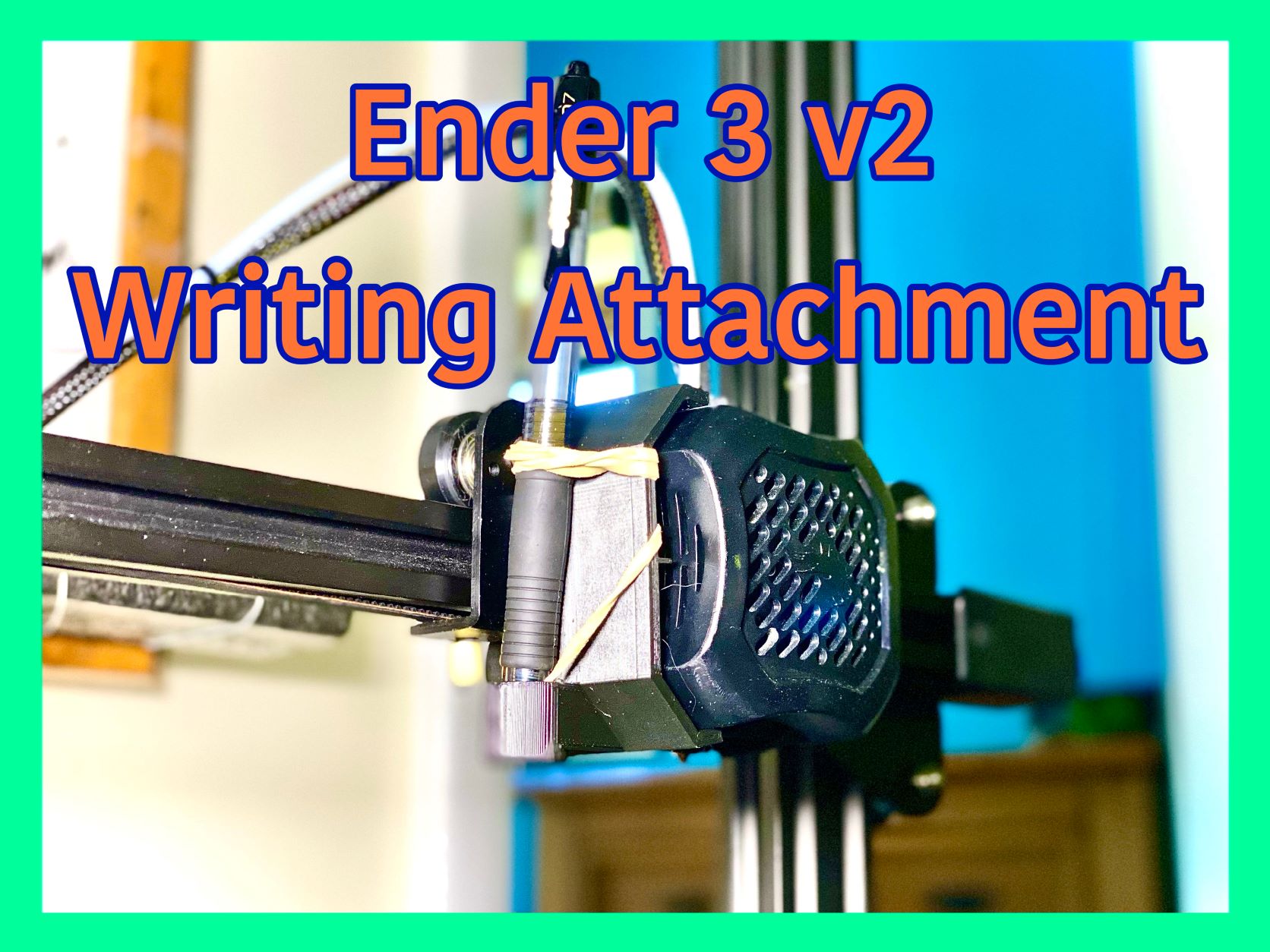 Snap-On Writing Attachment for Ender 3 v2