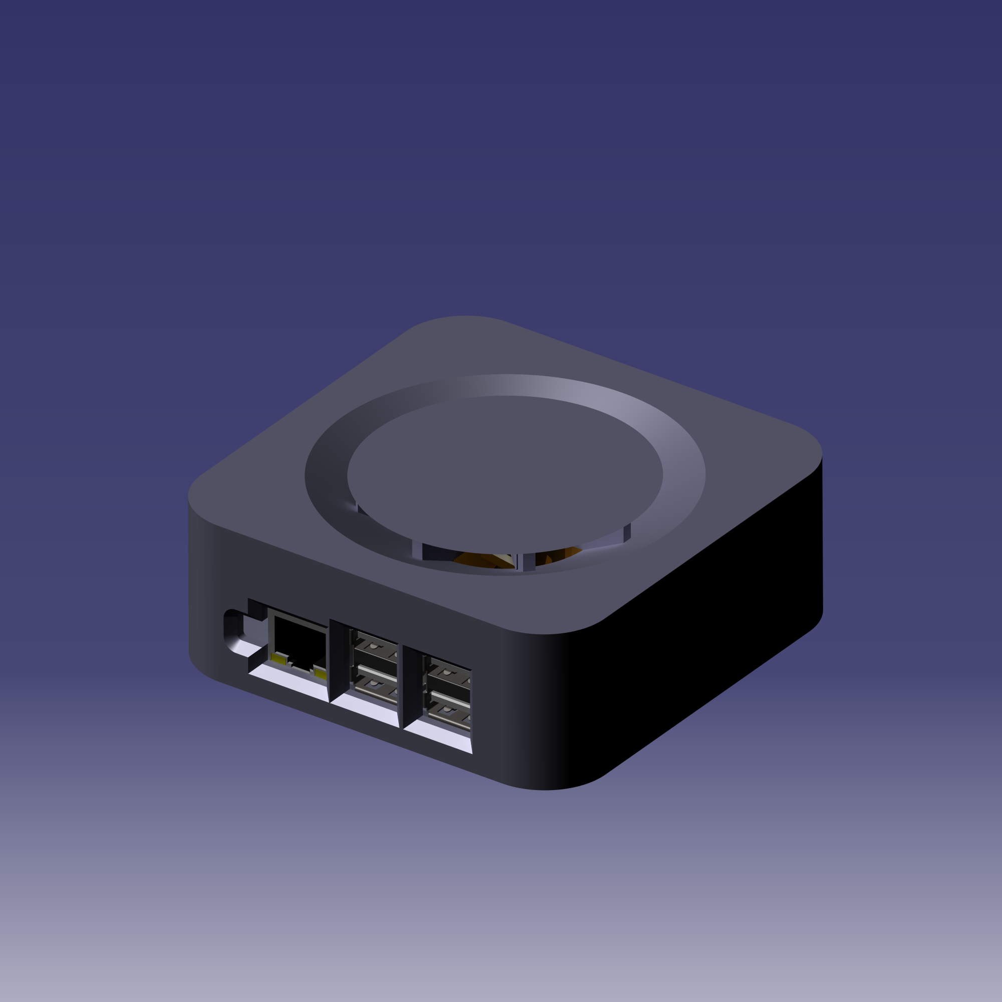 Raspberry Pi case with 40mm fan (Apple TV like)