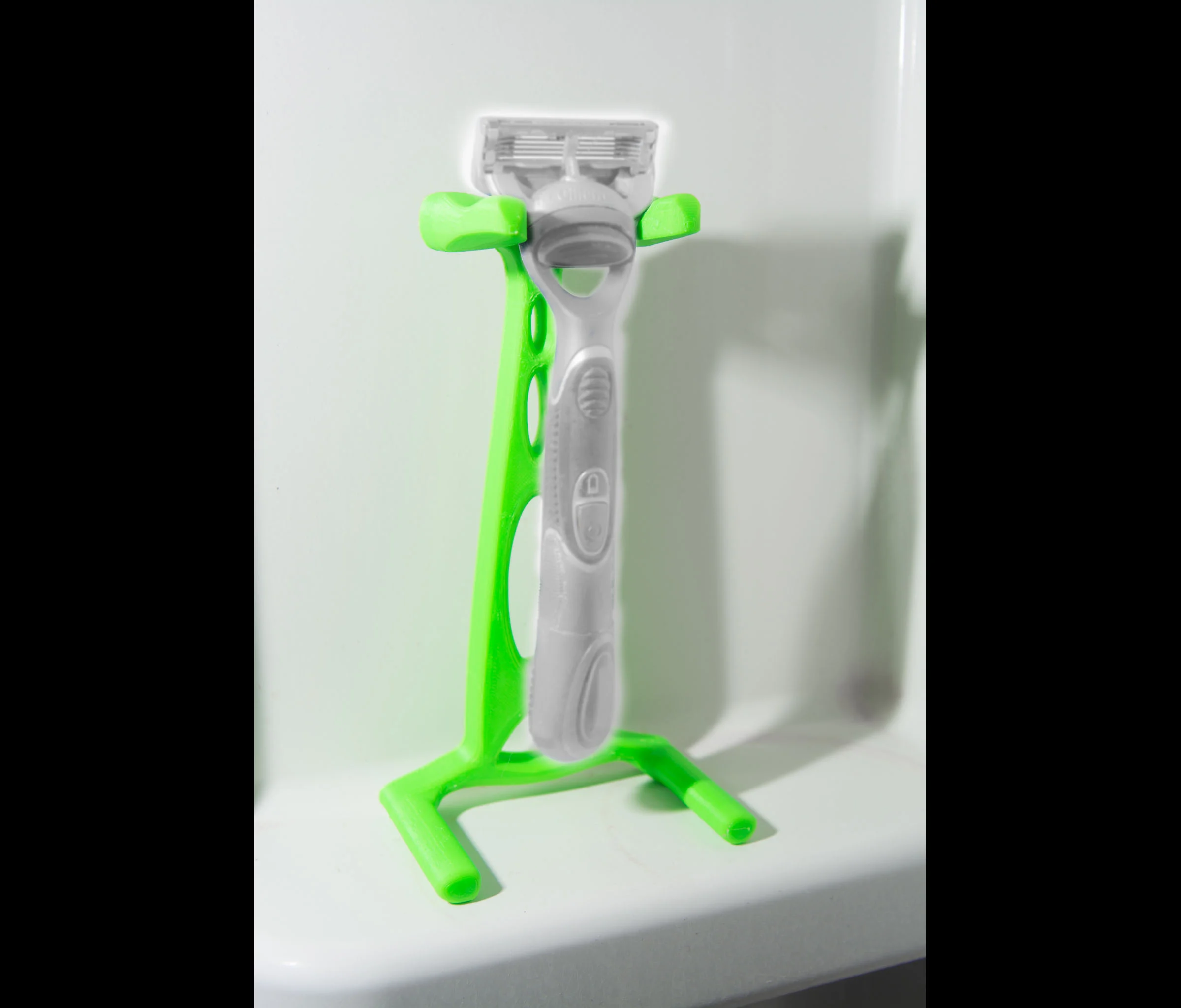 shaving razor stand