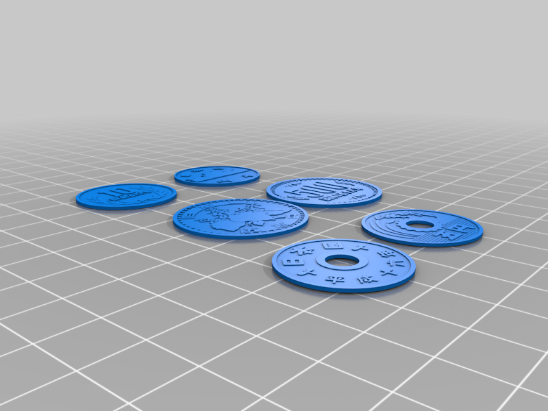 Japanese Yen Coins (5, 10, 500)