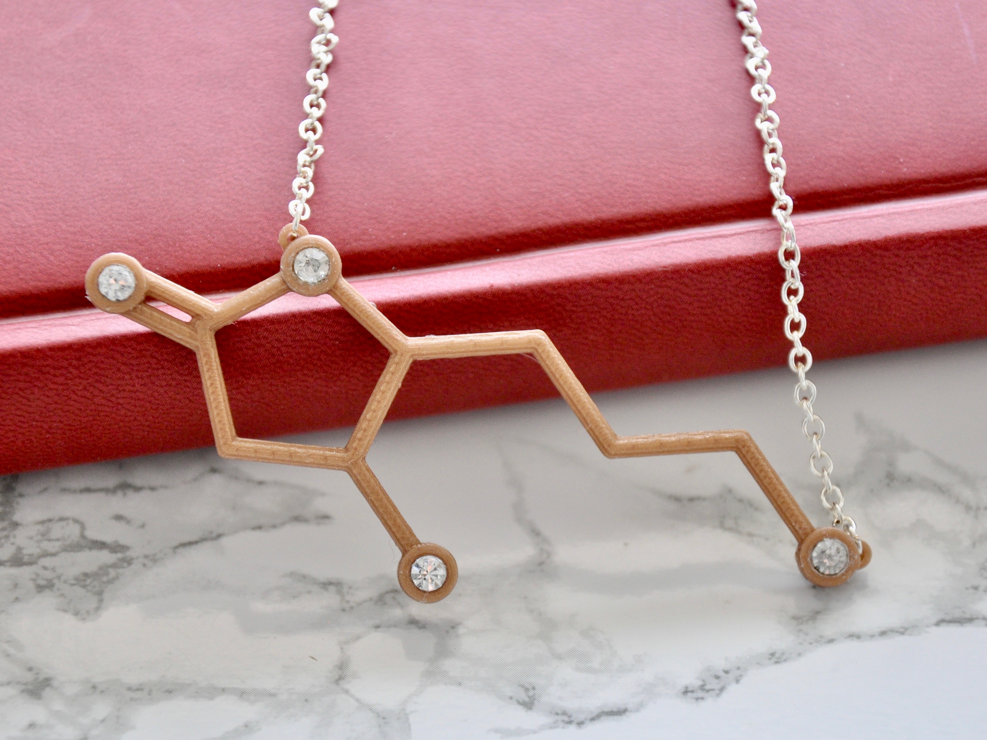 Whiskey Rhinestone Necklace